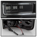 Spyder 04-08 Ford F-150 Projector Tail Lights - Light Bar DRL LED - Black ALT-YD-FF15004V2-LBLED-BK