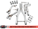 AWE Tuning 16-19 Chevy Camaro SS Resonated Cat-Back Exhaust -Track Edition (Quad Chrome Silver Tips)