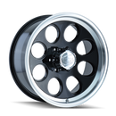ION Type 171 17x9 / 5x139.7 BP / 0mm Offset / 108mm Hub Black/Machined Wheel