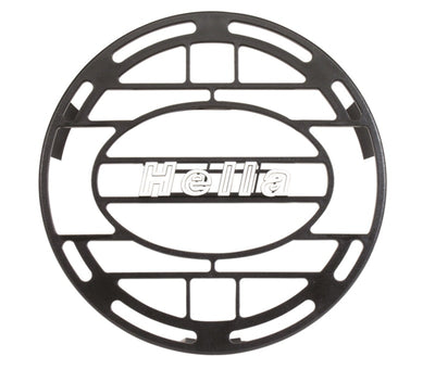Hella Stone Shield Round Plastic Black Hella Logo Light Cover  (MOQ 10)