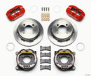 Wilwood Dynapro Low-Profile 11.00in P-Brake Kit - Red Ford 7.5in Rear 2.80 Offset - 4-Lug