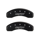 MGP 4 Caliper Covers Engraved Front & Rear Lightning Red finish silver ch