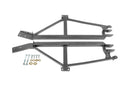 BMR 93-02 F-Body Non-Convertible Weld-On 4-Point Subframe Connectors - Black Hammertone