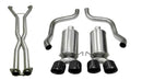 Corsa 2009-2013 Chevrolet Corvette C6 6.2L V8 Xtreme 2.5in. Cat-Back Dual Rear Exit with Twin 3.5in. Black PVD Pro-Series Tips