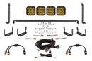 Diode Dynamics 14-23 Toyota 4Runner SS5 Stealth Grille LED 4-Pod Kit - Yellow Pro Driving